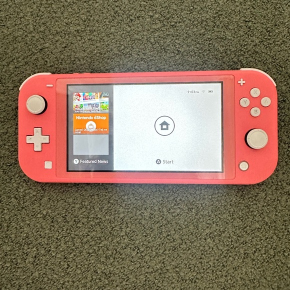 Nintendo Switch Lite Coral Handheld Console - Picture 3 of 10